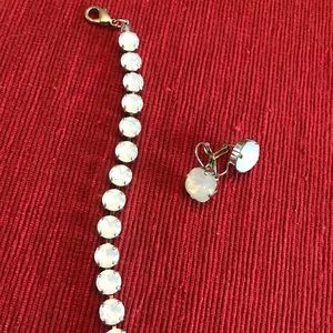 Sabika opal bracelet and matching earrings